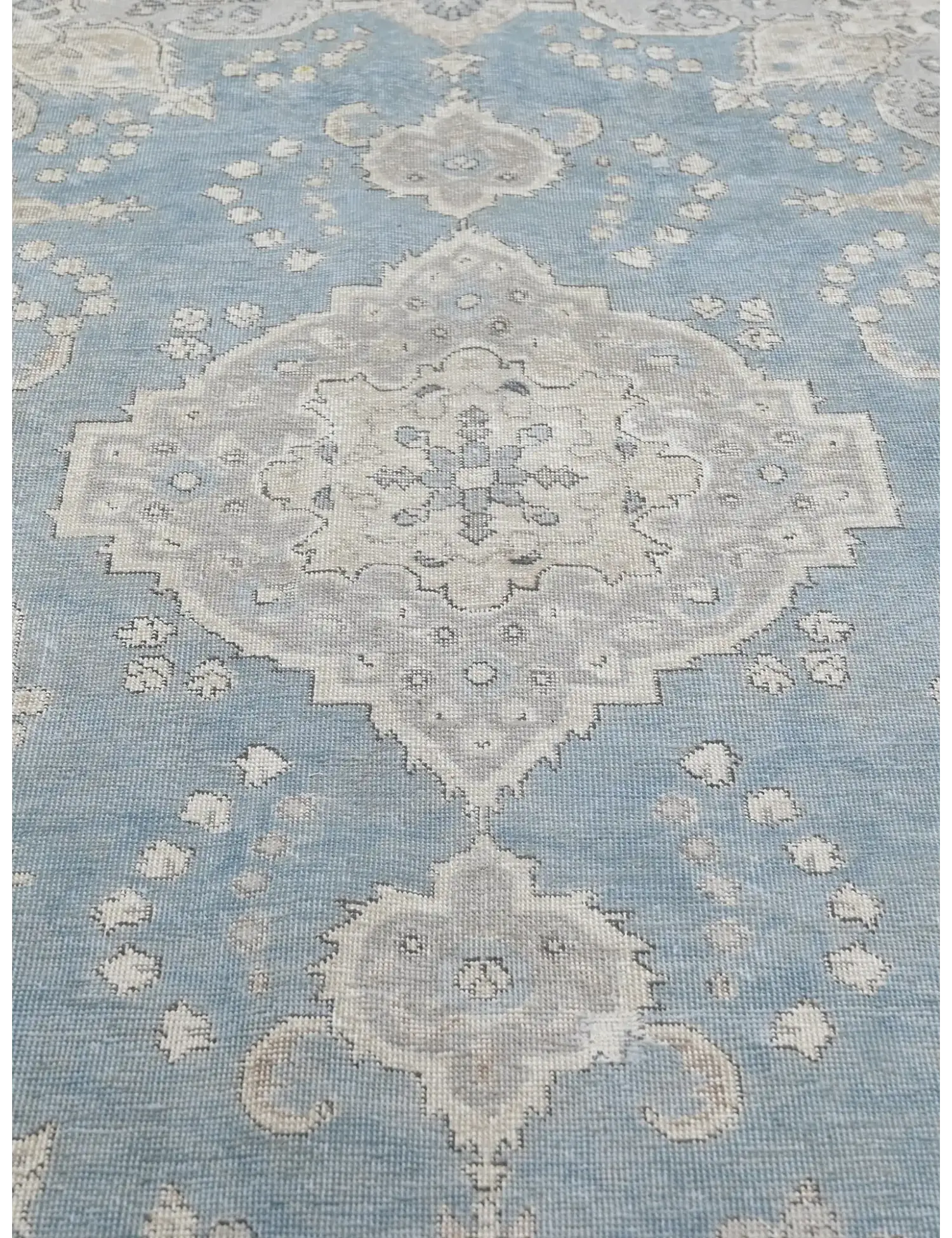 Blau Persien Persischer Vintage Teppich  278 x 201 cm - Einzigartiger handgefertigter Teppich
