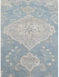 Blau Persien Persischer Vintage Teppich  278 x 201 cm