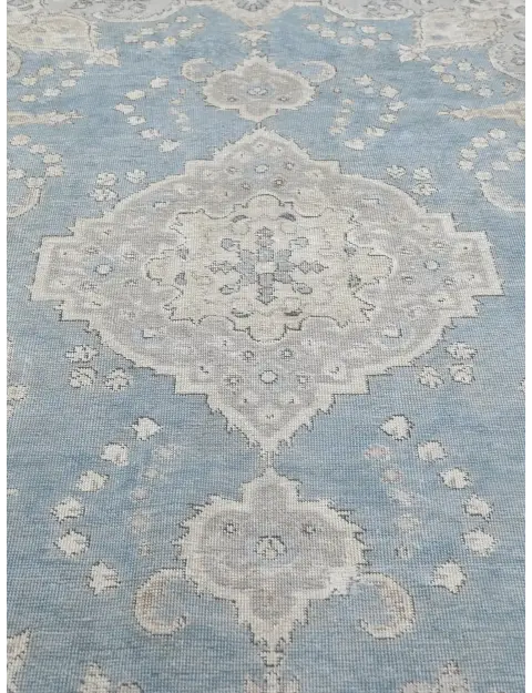 Blau Persien Persischer Vintage Teppich  278 x 201 cm