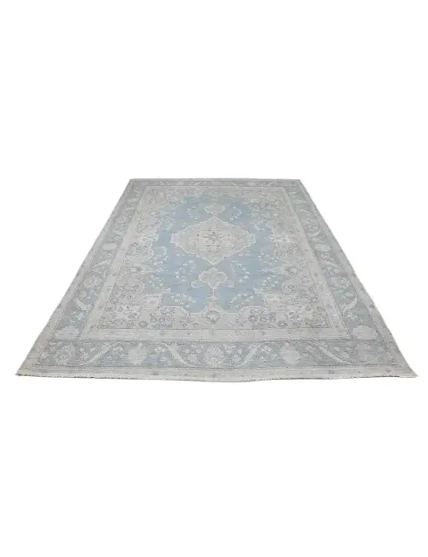 Blau Persien Persischer Vintage Teppich  278 x 201 cm