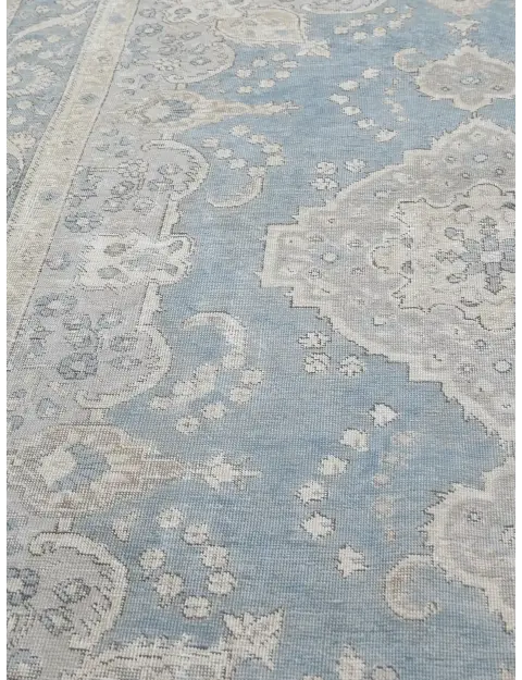 Blau Persien Persischer Vintage Teppich  278 x 201 cm