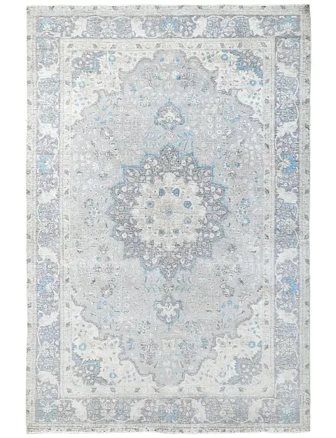 Grau Persien Persischer Vintage Teppich  306 x 203 cm