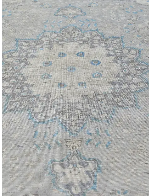 Grau Persien Persischer Vintage Teppich  306 x 203 cm