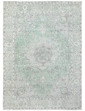 Grün Persien Persischer Vintage Teppich  275 x 201 cm