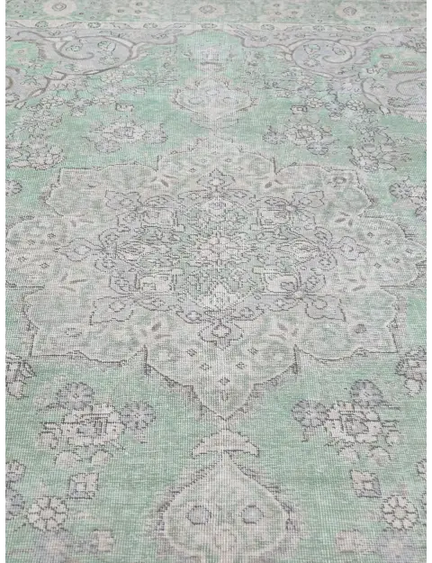 Grün Persien Persischer Vintage Teppich  275 x 201 cm