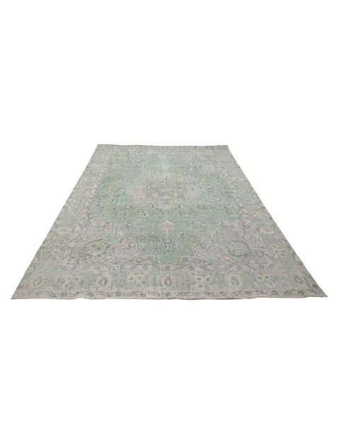 Grün Persien Persischer Vintage Teppich  275 x 201 cm