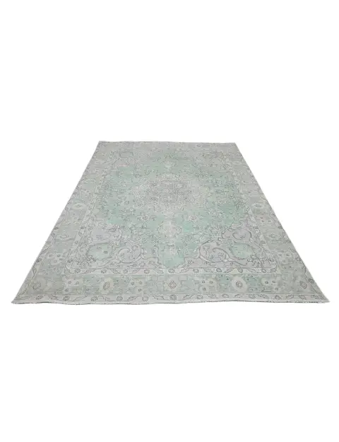 Grün Persien Persischer Vintage Teppich  275 x 201 cm