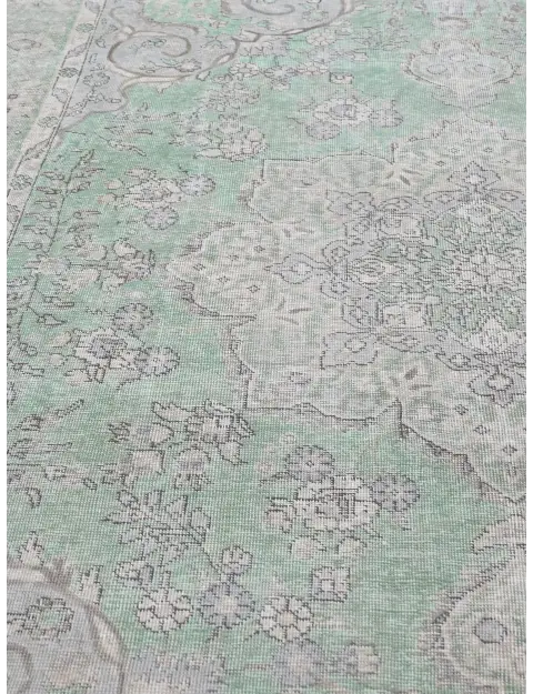 Grün Persien Persischer Vintage Teppich  275 x 201 cm