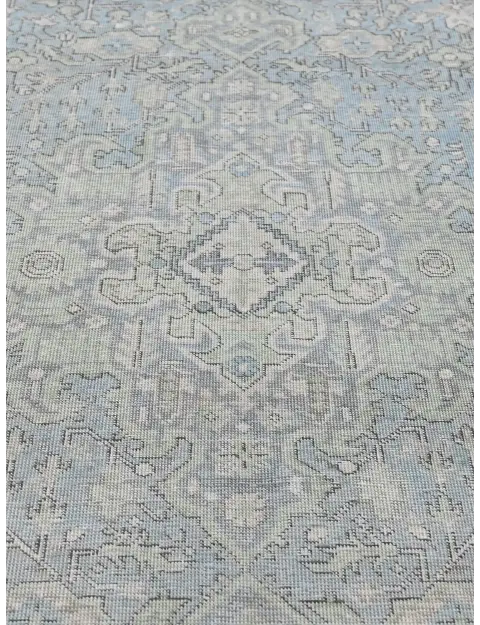 Blau Persien Persischer Vintage Teppich  281 x 197 cm