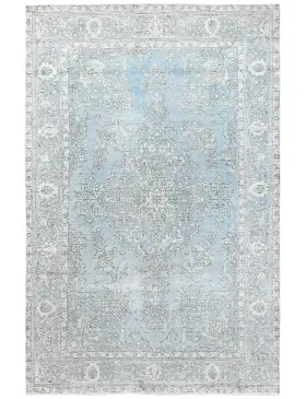 Blau Persien Persischer Vintage Teppich  301 x 200 cm