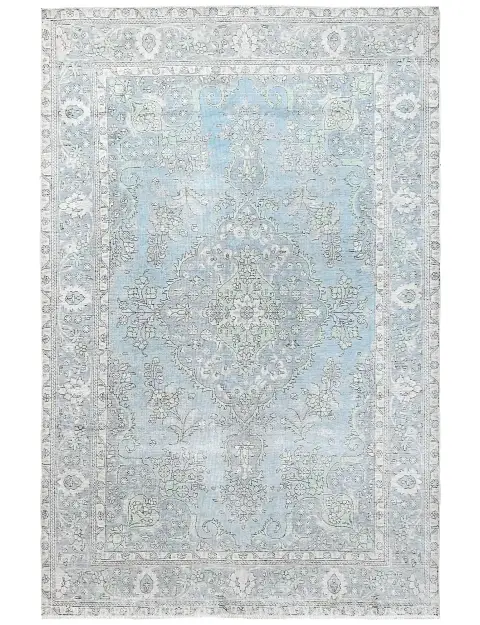 Blau Persien Persischer Vintage Teppich  301 x 200 cm