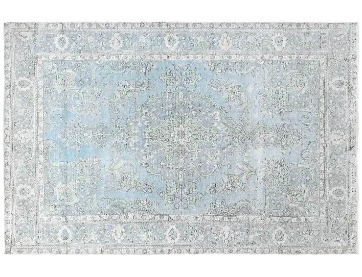Blau Persien Persischer Vintage Teppich  301 x 200 cm