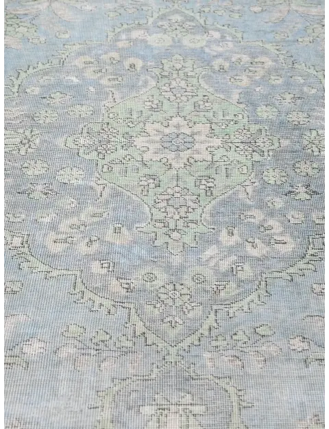 Blau Persien Persischer Vintage Teppich  301 x 200 cm