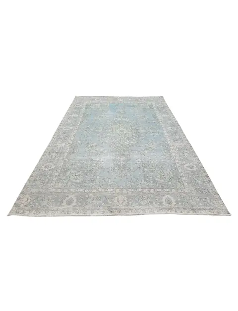 Blau Persien Persischer Vintage Teppich  301 x 200 cm