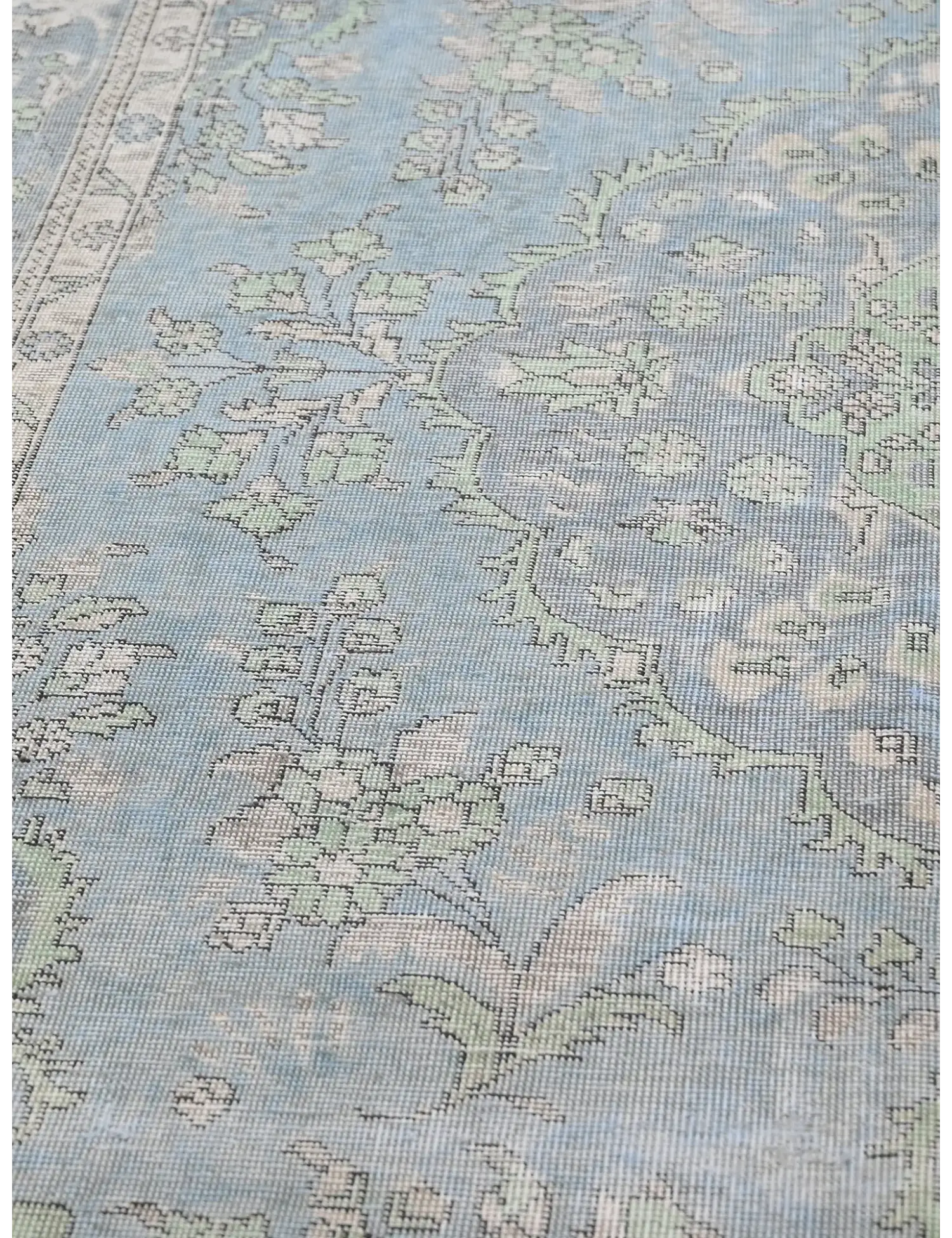 Blau Persien Persischer Vintage Teppich  301 x 200 cm - Einzigartiger handgefertigter Teppich