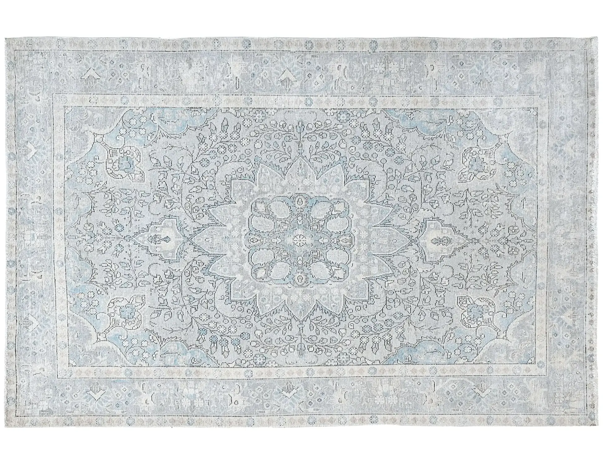 Bleu Persan Tapis Persan vintage  291 x 191 cm