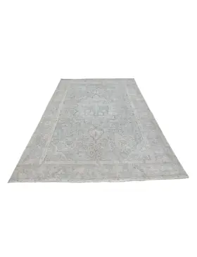 Blau Persien Persischer Vintage Teppich  291 x 191 cm