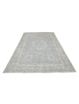 Blau Persien Persischer Vintage Teppich  291 x 191 cm