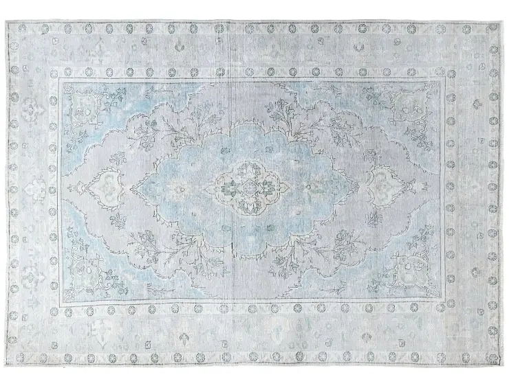 Blau Persien Persischer Vintage Teppich  288 x 195 cm