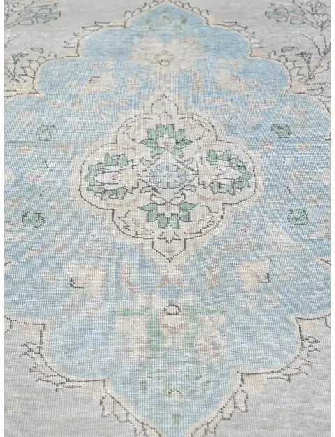 Blau Persien Persischer Vintage Teppich  288 x 195 cm