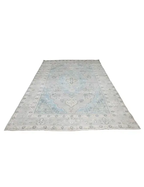 Blau Persien Persischer Vintage Teppich  288 x 195 cm