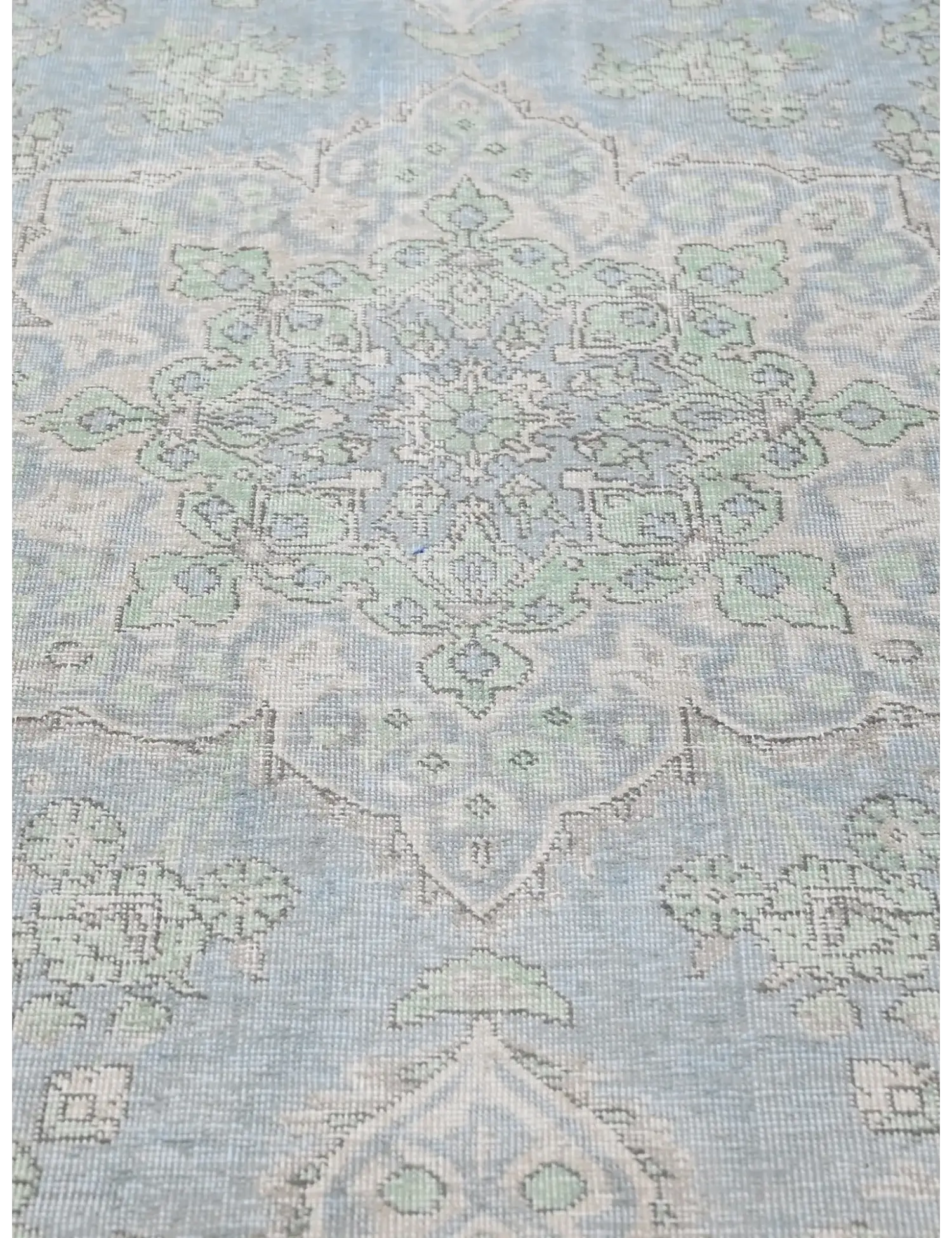 Blau Persien Persischer Vintage Teppich  269 x 201 cm - Einzigartiger handgefertigter Teppich