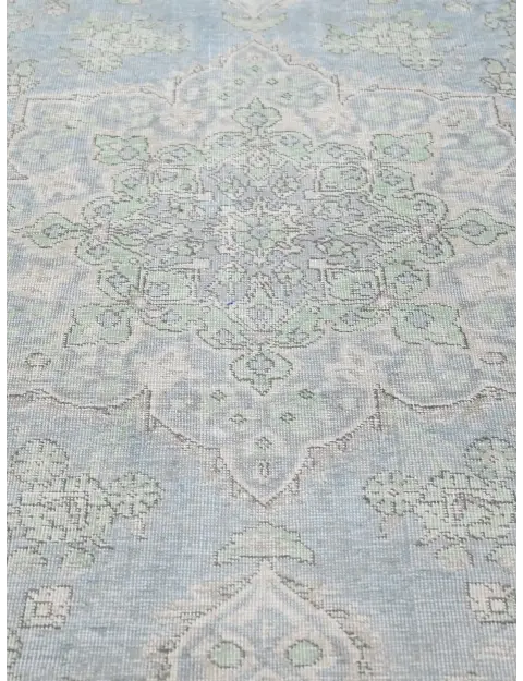 Blau Persien Persischer Vintage Teppich  269 x 201 cm
