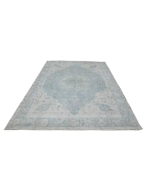 Blau Persien Persischer Vintage Teppich  269 x 201 cm