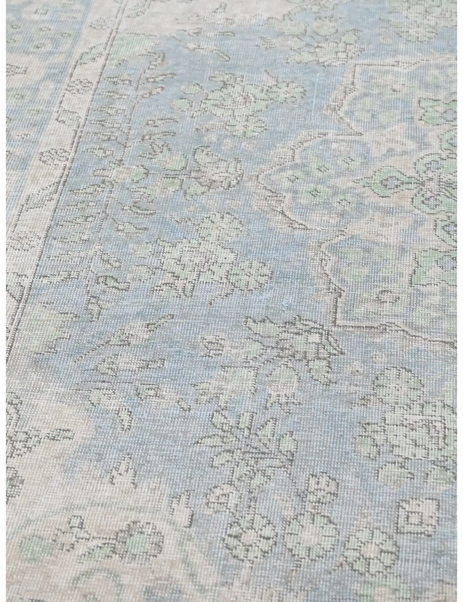 Blau Persien Persischer Vintage Teppich  269 x 201 cm - Einzigartiger handgefertigter Teppich