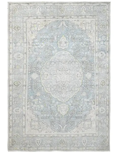 Blau Persien Persischer Vintage Teppich  286 x 196 cm