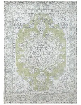 Grønn Persia Persisk vintage teppe  275 x 199 cm