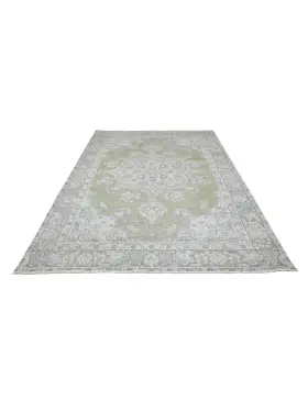 Grønn Persia Persisk vintage teppe  275 x 199 cm