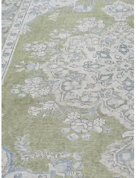 Grønn Persia Persisk vintage teppe  275 x 199 cm