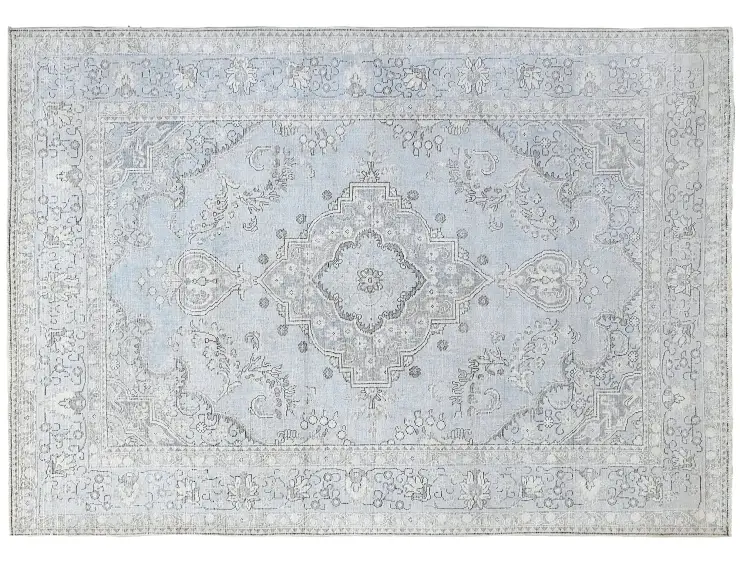 Blau Persien Persischer Vintage Teppich  284 x 197 cm