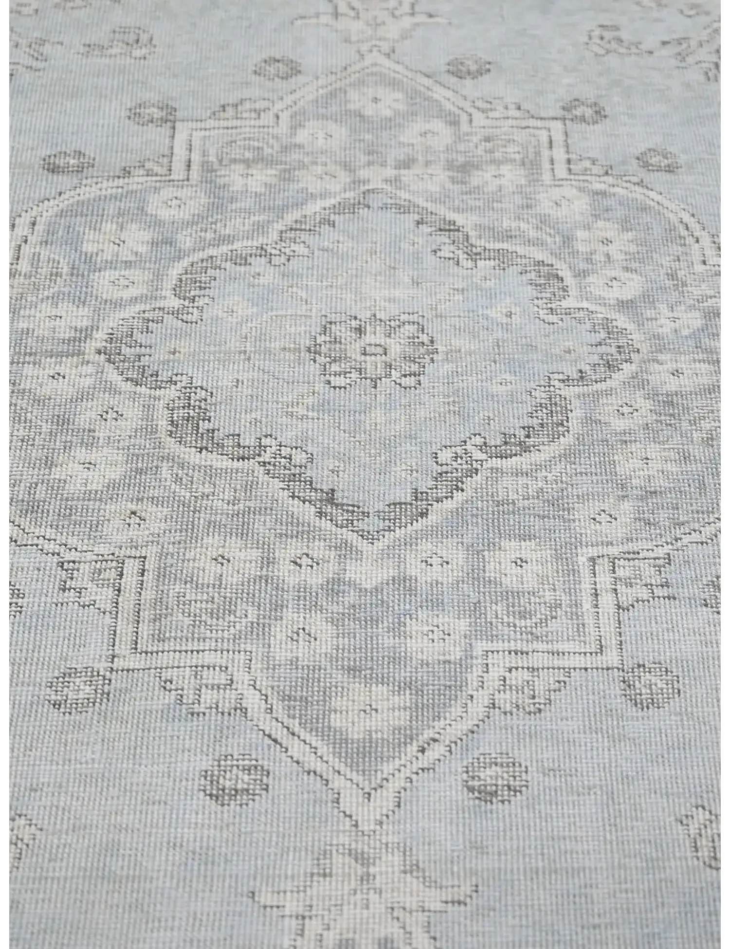 Blau Persien Persischer Vintage Teppich  284 x 197 cm - Einzigartiger handgefertigter Teppich