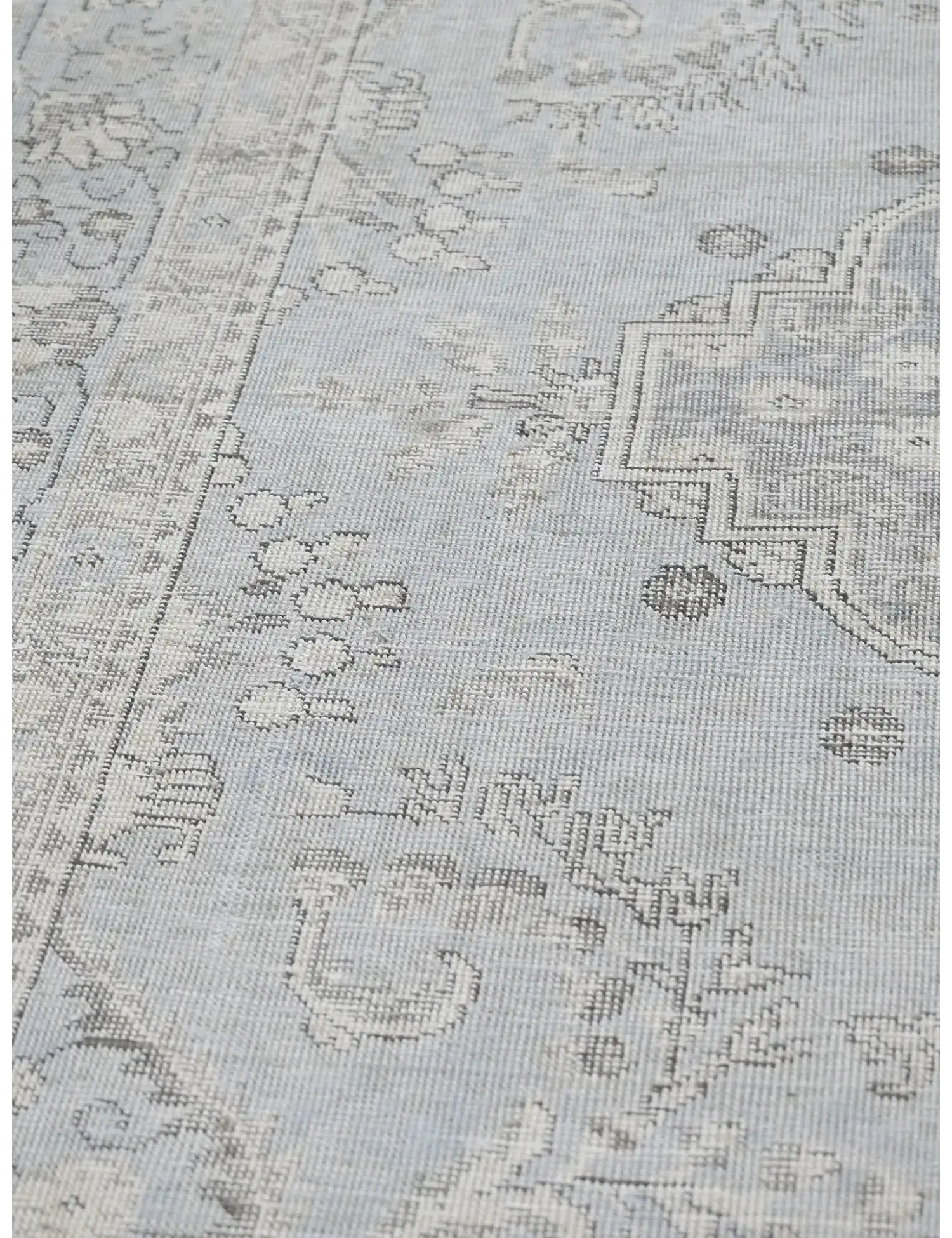 Blau Persien Persischer Vintage Teppich  284 x 197 cm - Einzigartiger handgefertigter Teppich