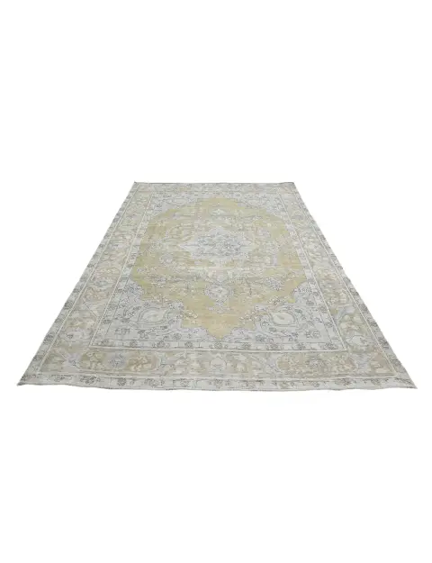 Beige Persien Persischer Vintage Teppich  276 x 192 cm
