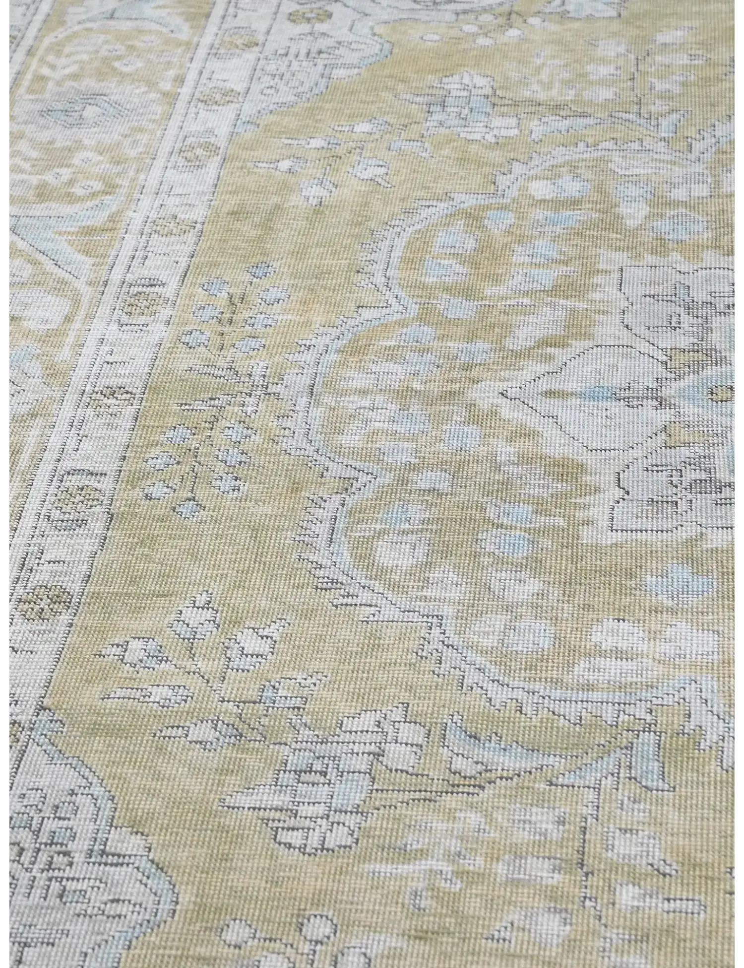 Beige Persien Persischer Vintage Teppich  276 x 192 cm - Einzigartiger handgefertigter Teppich
