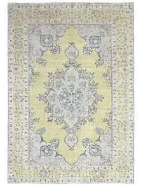 Grün Persien Persischer Vintage Teppich  293 x 206 cm
