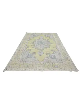 Grün Persien Persischer Vintage Teppich  293 x 206 cm