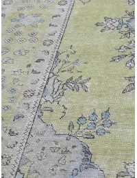 Grün Persien Persischer Vintage Teppich  293 x 206 cm