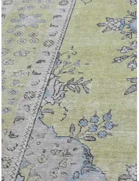Grün Persien Persischer Vintage Teppich  293 x 206 cm