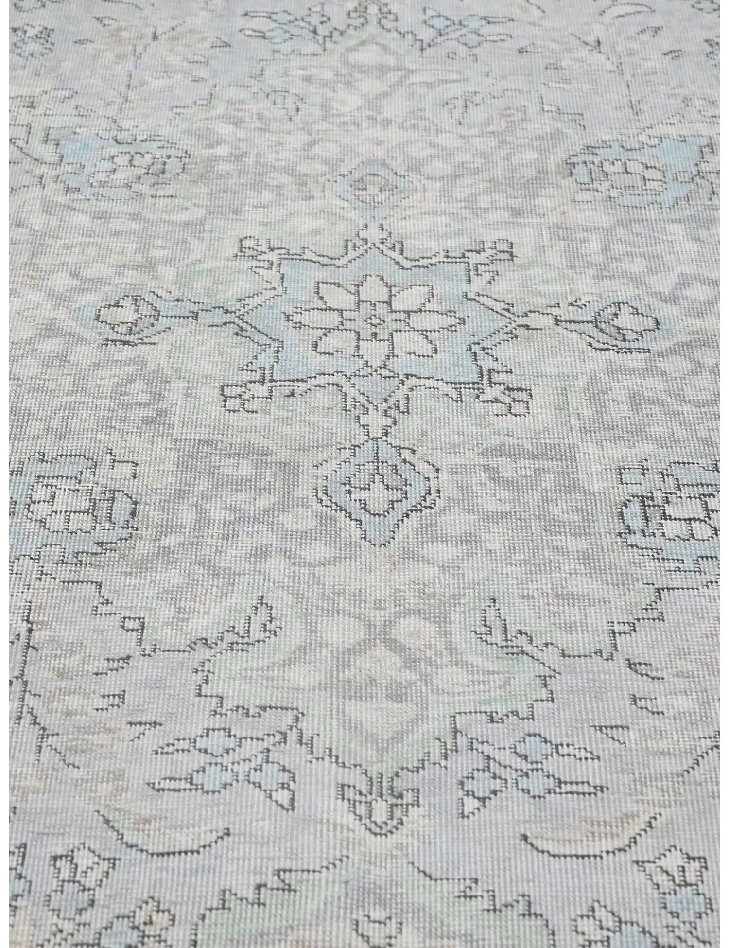 Blau Persien Persischer Vintage Teppich  275 x 190 cm - Einzigartiger handgefertigter Teppich