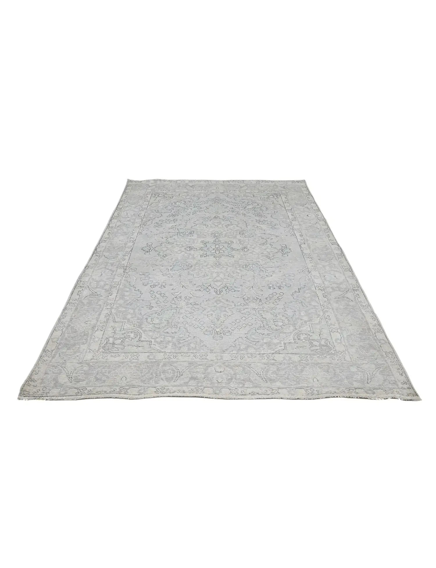 Blau Persien Persischer Vintage Teppich  275 x 190 cm - Einzigartiger handgefertigter Teppich