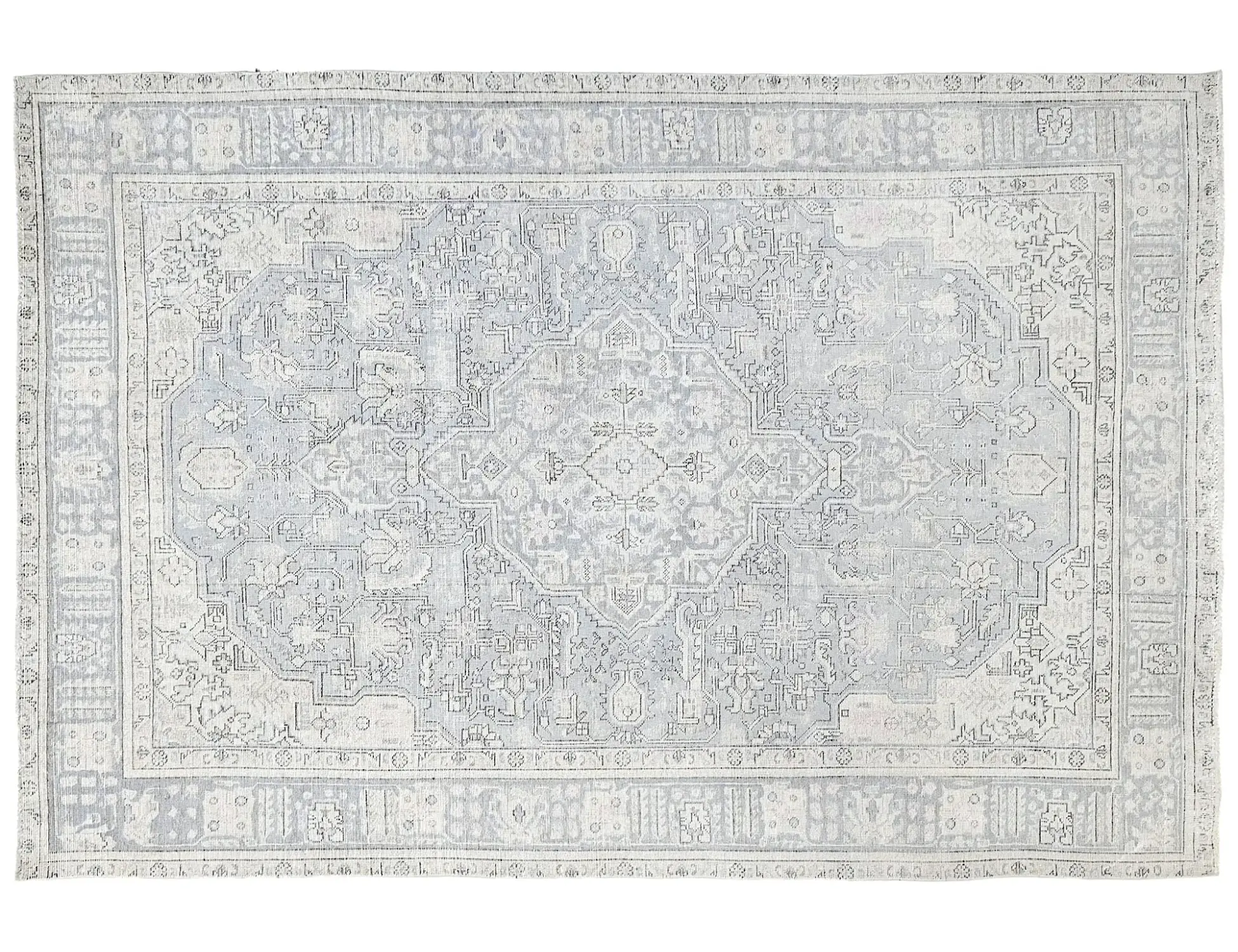 Blau Persien Persischer Vintage Teppich  287 x 192 cm