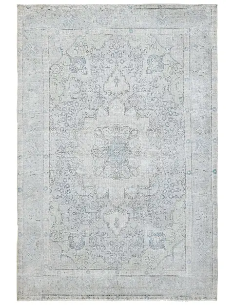 Grau Persien Persischer Vintage Teppich  284 x 196 cm