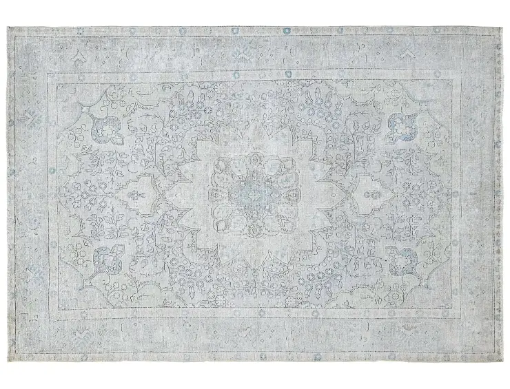 Grau Persien Persischer Vintage Teppich  284 x 196 cm