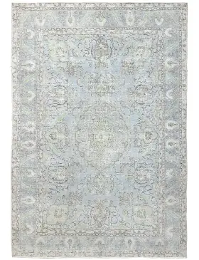 Blau Persien Persischer Vintage Teppich  317 x 220 cm