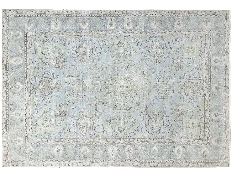Blau Persien Persischer Vintage Teppich  317 x 220 cm