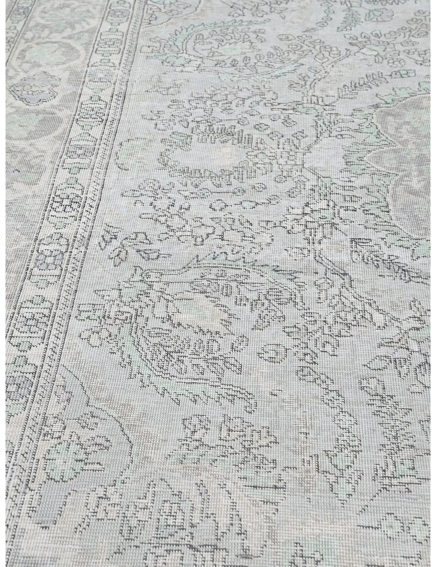 Blau Persien Persischer Vintage Teppich  335 x 239 cm - Einzigartiger handgefertigter Teppich